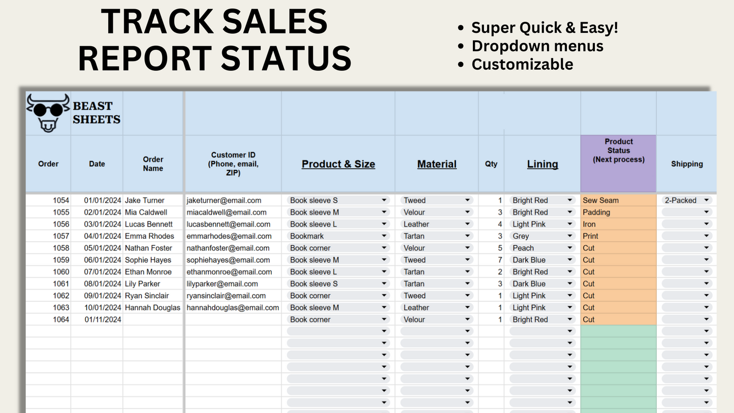 Auftrags- und Produktions-Tracker